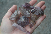 Natural Smokey Amethyst Window Quartz Crystals  x 20 From Chiredzi, Zimbabwe - Toprock Gemstones and Minerals 