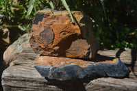 Natural Golden Blue Tigers Eye Specimens  x 2 From Prieska, South Africa - TopRock