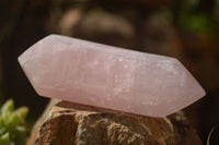 Polished Double Terminated Pink Rose Quartz Points  x 4 From Ambatondrazaka, Madagascar - TopRock