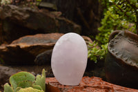 Polished Rare Blue Rose Quartz Standing Free Forms  x 2 From Ambatondrazaka, Madagascar - TopRock