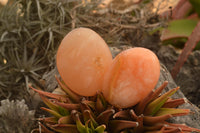 Polished Small Orange Twist Calcite Gallets / Palm Stones - sold per 1 kg - From Maevantanana, Madagascar - TopRock