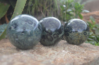 Polished Stromatolite / Kambamba Jasper Spheres  x 3 From Madagascar - Toprock Gemstones and Minerals 