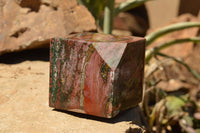 Polished Stunning Ocean Jasper Cubes (Corners Cut To Stand) x 3 From Madagascar - TopRock