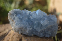 Natural Blue Celestite Crystal Specimens  x 3 From Madagascar - Toprock Gemstones and Minerals 