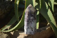 Polished Purple Lepidolite Points  x 2 From Madagascar