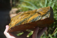 Natural Golden Blue Tigers Eye Specimens  x 2 From Prieska, South Africa - TopRock