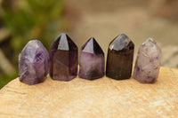 Polished Mini Window Smokey Amethyst Points x 24 From Ankazobe, Madagascar - TopRock