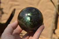 Polished Labradorite Spheres With Nice Subtle Flash x 4 From Tulear, Madagascar - TopRock