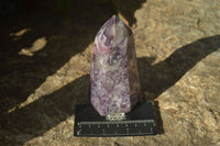 Polished Purple Lepidolite Points  x 2 From Madagascar