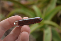 Polished Packaged Hand Crafted Resin Pendant with Red Pyrope Garnet Chips - sold per piece - From Bulwer, South Africa - TopRock