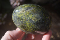 Polished Green Opal Standing Free Forms  x 6 From Madagascar