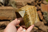 Polished Stunning Ocean Jasper Cubes (Corners Cut To Stand) x 3 From Madagascar - TopRock