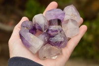 Polished Mini Window Smokey Amethyst Points x 24 From Ankazobe, Madagascar - TopRock