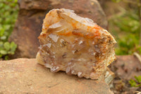 Natural Red Hematoid Phantom Quartz Crystals  x 5 From Karoi, Zimbabwe - TopRock