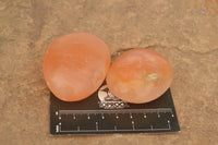 Polished Small Orange Twist Calcite Gallets / Palm Stones - sold per 1 kg - From Maevantanana, Madagascar - TopRock