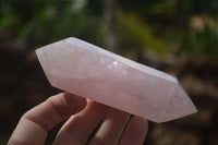 Polished Double Terminated Pink Rose Quartz Points  x 4 From Ambatondrazaka, Madagascar - TopRock