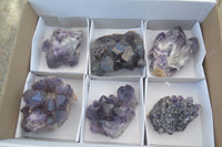 Natural Stone Sealed Amethyst Clusters  x 6 From Zambia - Toprock Gemstones and Minerals 