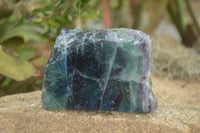 Polished Watermelon Fluorite Standing Slabs  x 4 From Namibia - TopRock