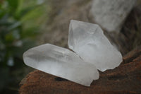 Natural Single Etched Clear Quartz Crystals  x 35 From Mpika, Zambia - Toprock Gemstones and Minerals 