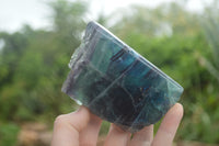 Polished Watermelon Fluorite Standing Slabs  x 4 From Namibia - TopRock