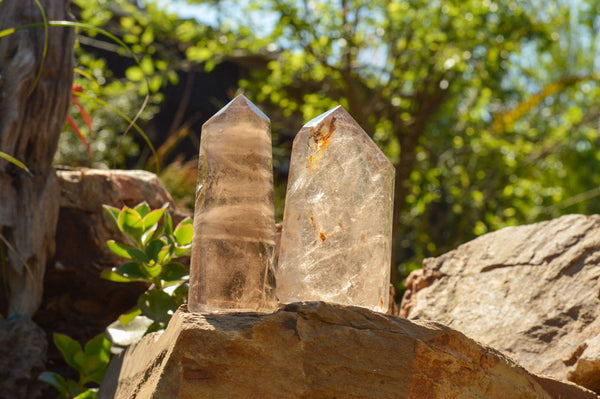 Polished Selection Of Smokey Quartz Points  x 4 From Madagascar - TopRock