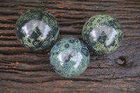 Polished Stromatolite / Kambamba Jasper Spheres  x 3 From Madagascar - Toprock Gemstones and Minerals 