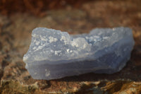 Natural Etched Blue Chalcedony Specimens  x 12 From Nsanje, Malawi