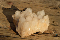 Natural Medium to Larger Lovely White Quartz Clusters x 3 From Madagascar - TopRock