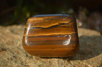 Polished Golden Tigers Eye Free Forms x 4 From Prieska, Northern Cape