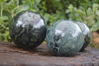 Polished Stromatolite / Kambamba Jasper Spheres  x 3 From Madagascar - Toprock Gemstones and Minerals 