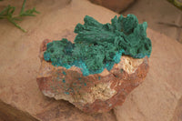 Natural Dioptase Specimen With Bladed Malachite & Azurite  x 1 From Likasi, Congo