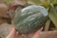 Polished Serpentine & Verdite Pumpkin Carvings x 2 From Zimbabwe