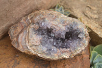 Natural Crystal Centred Amethyst Geode Specimens  x 4 From Zululand, South Africa - TopRock