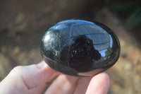 Polished Schorl Black Tourmaline Palm Stones  x 14 From Madagascar - Toprock Gemstones and Minerals 