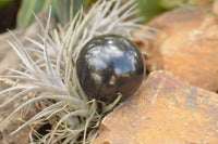 Polished Pitch Black Basalt Spheres  x 5 From Madagascar - TopRock