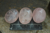 Polished Gemmy Pink Rose Quartz Palm Stones  x 35 From Ambatondrazaka, Madagascar - Toprock Gemstones and Minerals 