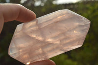 Polished Double Terminated Gemmy Rose Quartz Points x 6 From Madagascar - TopRock