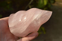 Polished Gemmy Pink Rose Quartz Flames  x 3 From Madagascar - TopRock