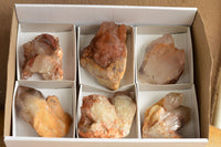 Natural Red Hematoid Phantom Quartz Specimens  x 6 From Karoi, Zimbabwe - TopRock