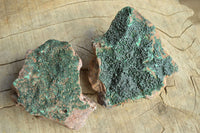 Natural Micro Botryoidal Malachite on Matrix Specimens x 6 From Tenke Fungurume, Congo - TopRock