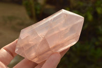 Polished Double Terminated Gemmy Rose Quartz Points x 6 From Madagascar - TopRock