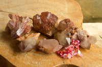 Natural Red Hematoid Phantom Quartz Specimens  x 6 From Karoi, Zimbabwe - TopRock