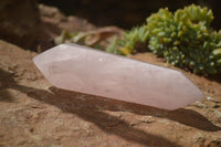 Polished Double Terminated Pink Rose Quartz Points  x 4 From Ambatondrazaka, Madagascar - TopRock