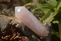 Polished Double Terminated Pink Rose Quartz Points  x 4 From Ambatondrazaka, Madagascar - TopRock