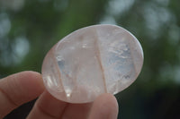 Polished Gemmy Pink Rose Quartz Palm Stones  x 35 From Ambatondrazaka, Madagascar - Toprock Gemstones and Minerals 