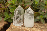 Polished Clear Quartz Crystal Points x 6 From Madagascar - TopRock