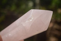 Polished Double Terminated Pink Rose Quartz Points  x 4 From Ambatondrazaka, Madagascar - TopRock