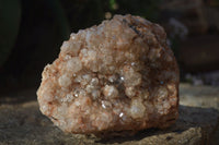 Natural Golden Limonite Quartz Clusters x 3 From Zambia