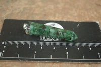 Polished Packaged Hand Crafted Resin Pendant with Emerald Chips - sold per piece - From Bulwer, South Africa - TopRock