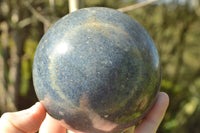 Polished Highly Selected Blue Lazulite Sphere x 1 From Madagascar - TopRock